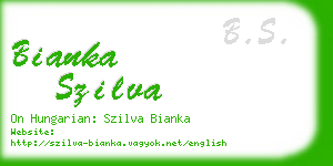 bianka szilva business card